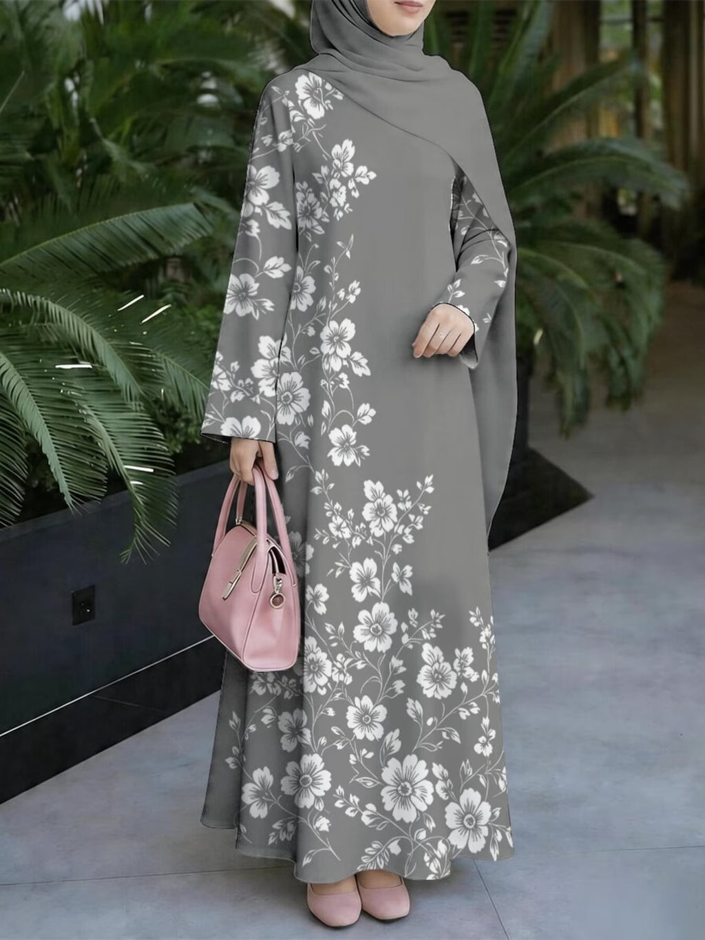 Floral Abaya
