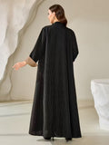 Elegant Cardigan Women's Dress Abayas